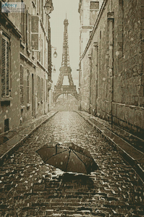 (image for) Umbrella in Paris (Sepia)